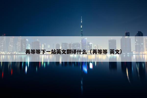 再等等下一站英文翻译什么（再等等 英文）