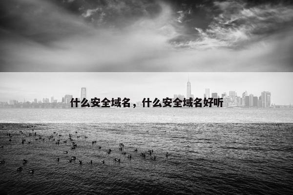 什么安全域名，什么安全域名好听