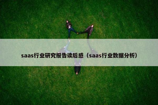 saas行业研究报告读后感（saas行业数据分析）