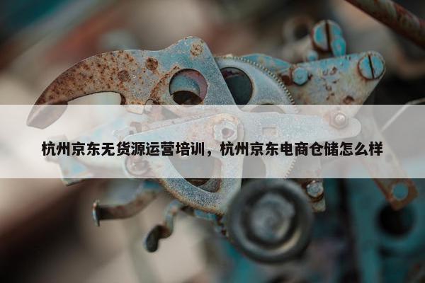 杭州京东无货源运营培训，杭州京东电商仓储怎么样