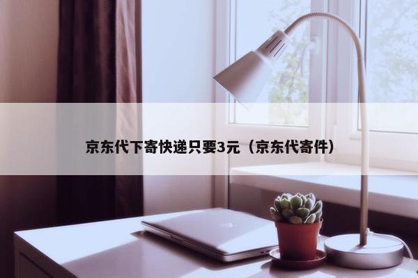 京东代下寄快递只要3元（京东代寄件）