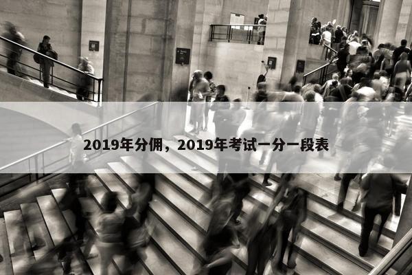 2019年分佣，2019年考试一分一段表