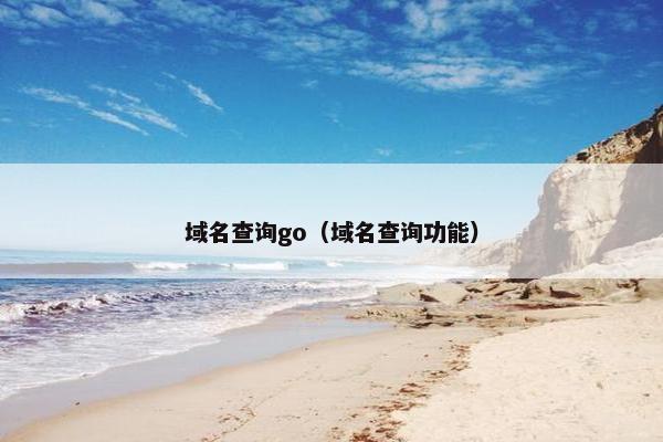 域名查询go（域名查询功能）