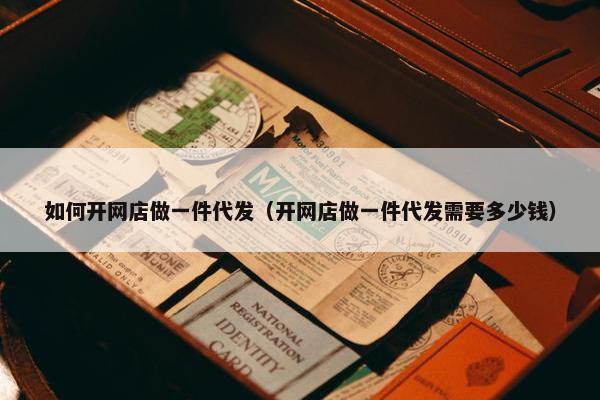 如何开网店做一件代发（开网店做一件代发需要多少钱）
