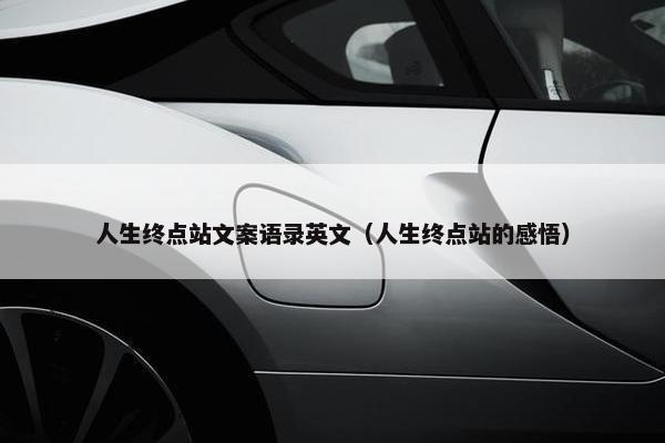 人生终点站文案语录英文（人生终点站的感悟）