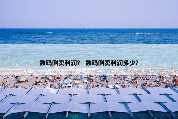 数码倒卖利润？ 数码倒卖利润多少？