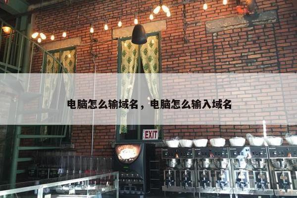 电脑怎么输域名，电脑怎么输入域名