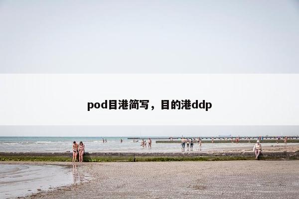 pod目港简写，目的港ddp
