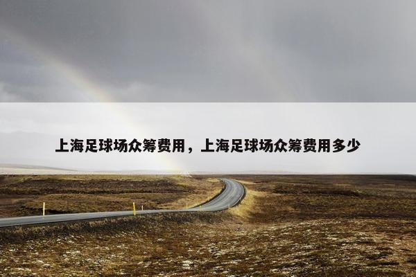 上海足球场众筹费用，上海足球场众筹费用多少