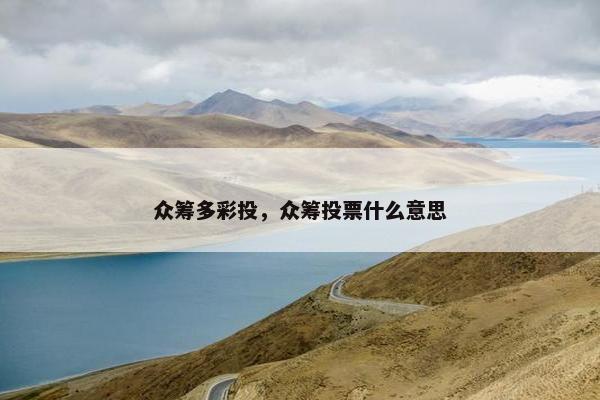 众筹多彩投，众筹投票什么意思