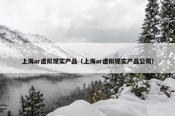 上海ar虚拟现实产品（上海ar虚拟现实产品公司）