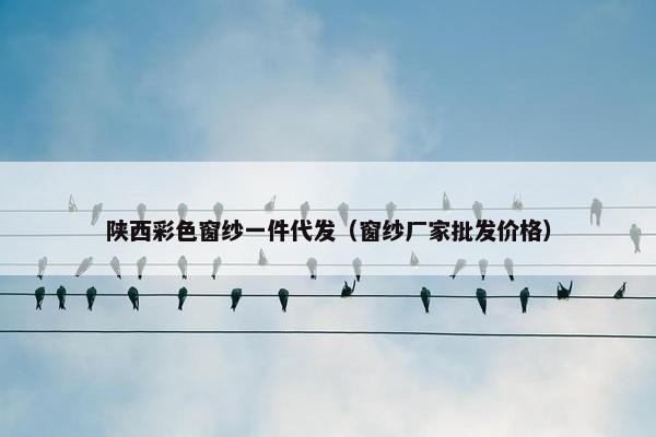 陕西彩色窗纱一件代发（窗纱厂家批发价格）