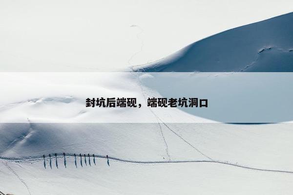 封坑后端砚，端砚老坑洞口