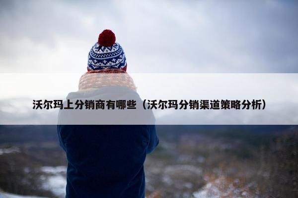 沃尔玛上分销商有哪些（沃尔玛分销渠道策略分析）