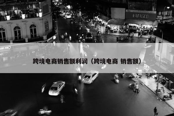 跨境电商销售额利润（跨境电商 销售额）
