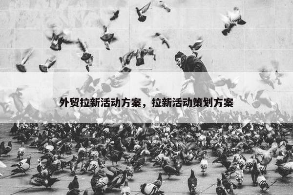 外贸拉新活动方案，拉新活动策划方案