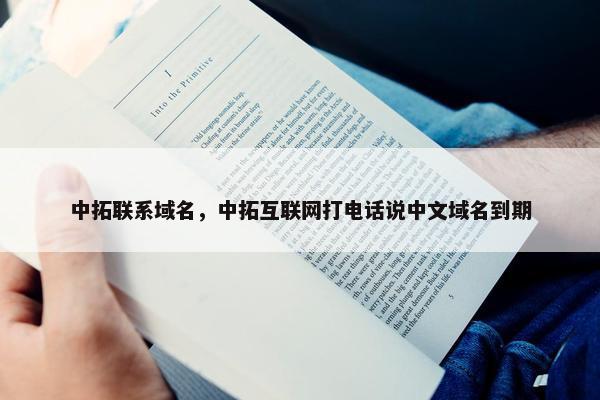 中拓联系域名，中拓互联网打电话说中文域名到期