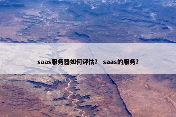 saas服务器如何评估？ saas的服务？
