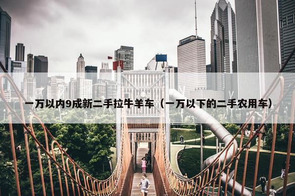 一万以内9成新二手拉牛羊车（一万以下的二手农用车）