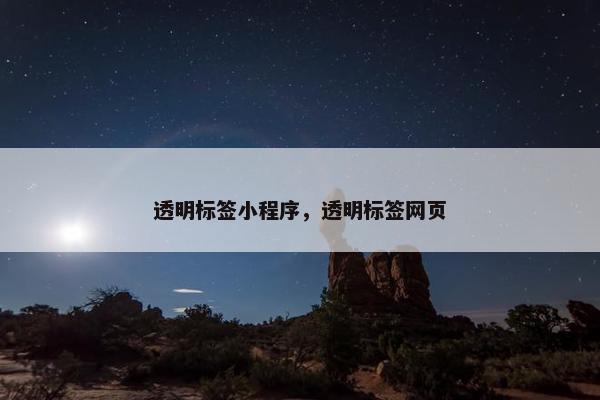 透明标签小程序，透明标签网页