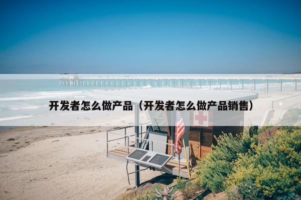 开发者怎么做产品（开发者怎么做产品销售）