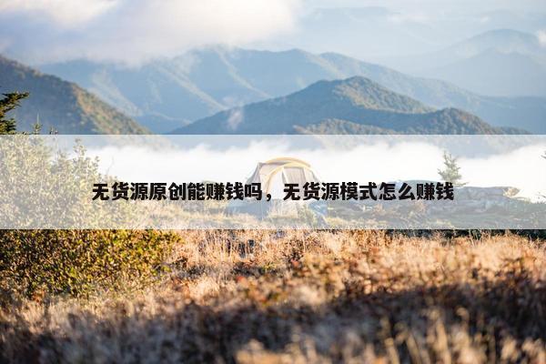 无货源原创能赚钱吗，无货源模式怎么赚钱