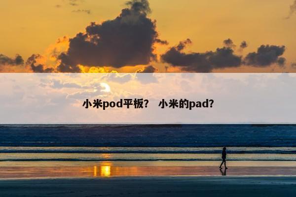 小米pod平板？ 小米的pad？