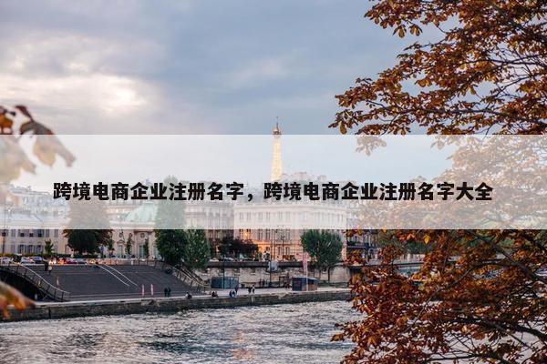 跨境电商企业注册名字，跨境电商企业注册名字大全