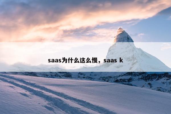 saas为什么这么慢，saas k