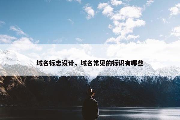 域名标志设计，域名常见的标识有哪些