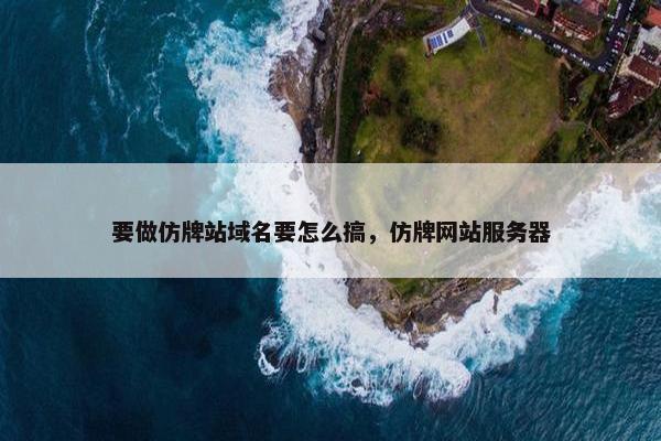 要做仿牌站域名要怎么搞，仿牌网站服务器