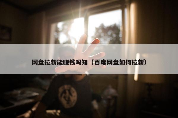 网盘拉新能赚钱吗知（百度网盘如何拉新）