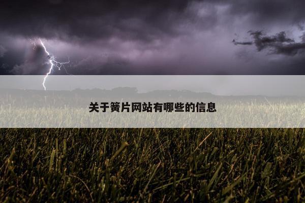 关于簧片网站有哪些的信息