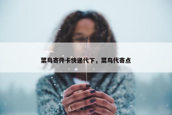 菜鸟寄件卡快递代下，菜鸟代寄点