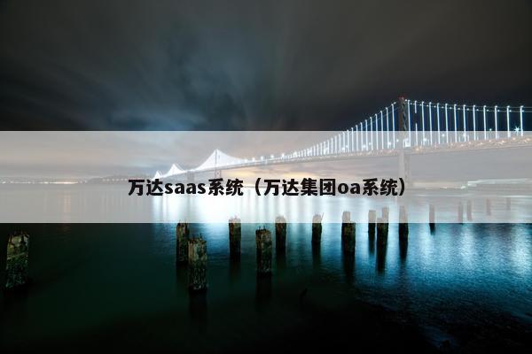 万达saas系统（万达集团oa系统）