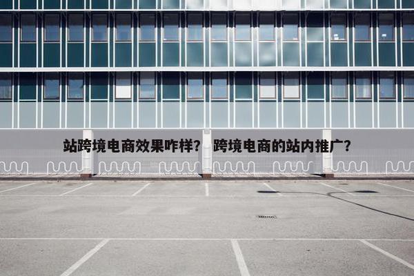 站跨境电商效果咋样？ 跨境电商的站内推广？