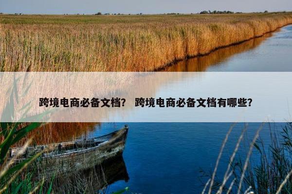 跨境电商必备文档？ 跨境电商必备文档有哪些？