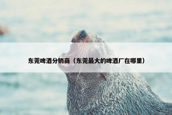 东莞啤酒分销商（东莞最大的啤酒厂在哪里）