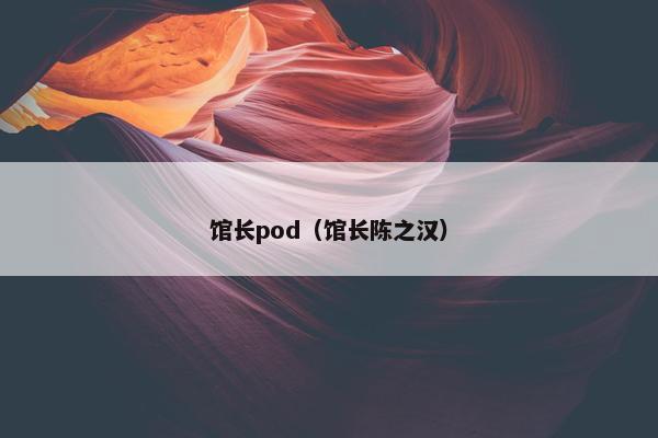 馆长pod（馆长陈之汉）