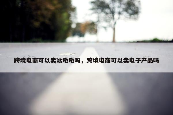 跨境电商可以卖冰墩墩吗，跨境电商可以卖电子产品吗