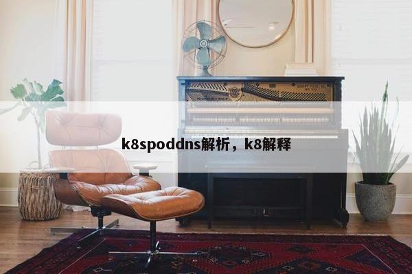 k8spoddns解析，k8解释