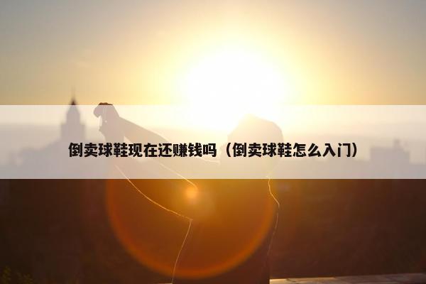 倒卖球鞋现在还赚钱吗（倒卖球鞋怎么入门）