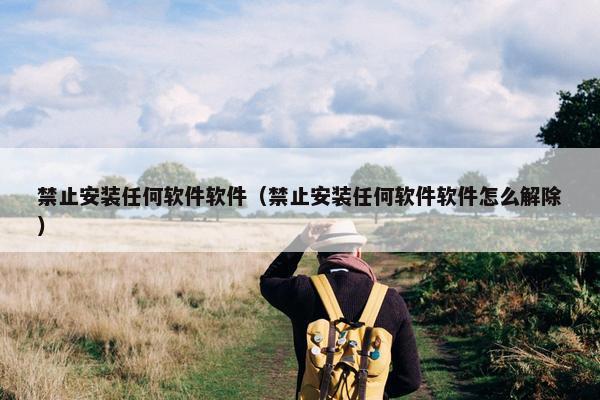 禁止安装任何软件软件（禁止安装任何软件软件怎么解除）