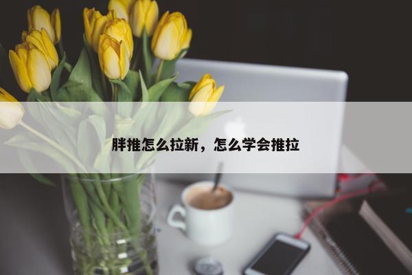 胖推怎么拉新，怎么学会推拉