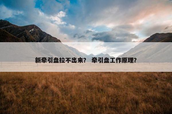 新牵引盘拉不出来？ 牵引盘工作原理？