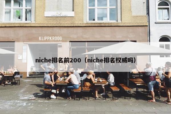 niche排名前200（niche排名权威吗）