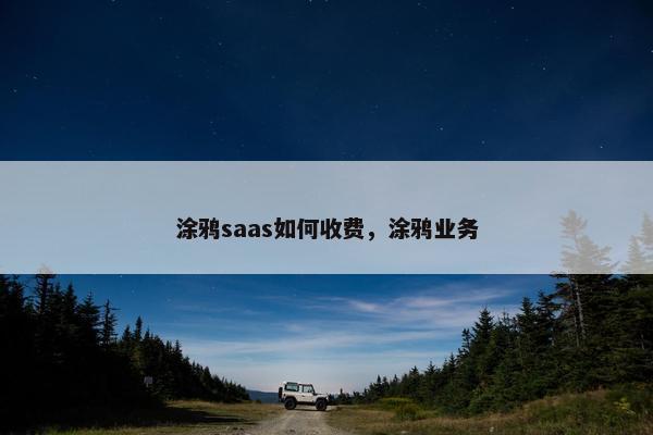 涂鸦saas如何收费，涂鸦业务