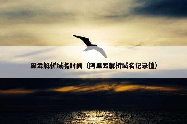 里云解析域名时间（阿里云解析域名记录值）