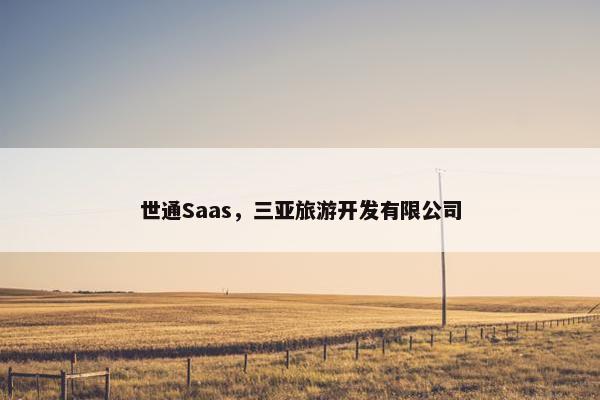 世通Saas，三亚旅游开发有限公司