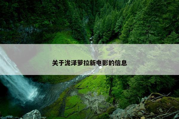 关于泷泽萝拉新电影的信息